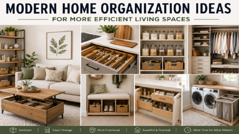 Modern Home Organization Ideas for More Efficient Living Spaces